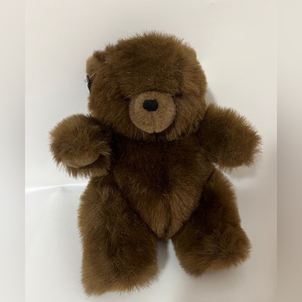 Vintage Teddy Bear Applause 1985 Brown Stuffed Animal Plush Toy